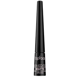Topface Skin Editor Matte Eyeliner eyeliner w pędzelku Carbon Black 2.5ml