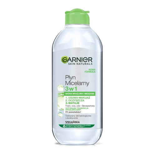 Garnier Skin Naturals płyn micelarny 3w1 skóra normalna i mieszana 400ml