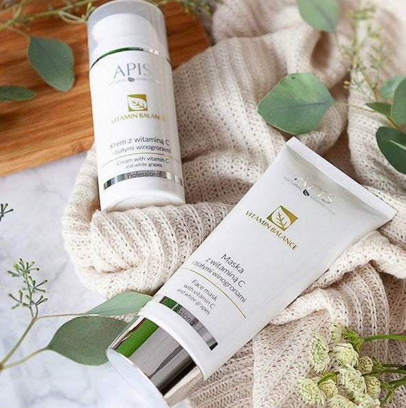APIS Vitamin Balance krem do twarzy z witaminą C i białymi winogronami 100ml