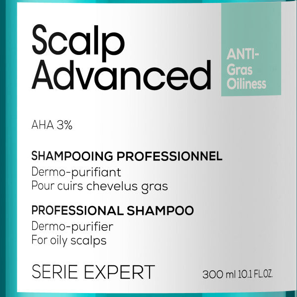 L'Oreal Professionnel Serie Expert Scalp Advanced Shampoo oczyszczający szampon do przetłuszczającej się skóry głowy 300ml