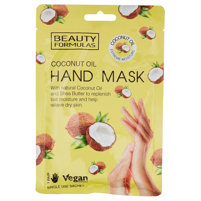 Beauty Formulas Hand Mask regenerująca maska do dłoni Coconut Oil 1 para