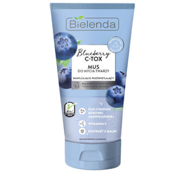 Bielenda Blueberry C-TOX mus do mycia twarzy nawilżająco-rozświetlający 135g
