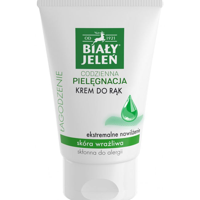 Biały Jeleń Łagodzenie hipoalergiczny krem do rąk Ekstremalne Nawilżanie 100ml