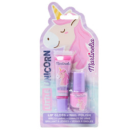 Martinelia Little Unicorn Beauty Duo zestaw lakier do paznokci 4ml + błyszczyk do ust 6ml