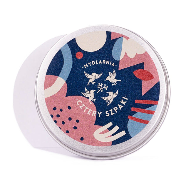 Mydlarnia Cztery Szpaki Okrągła puszka na szampon/odżywkę 60ml