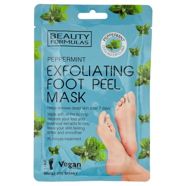 Beauty Formulas Exfoliating Foot Peel Mask złuszczająca maska do stóp Peppermint 1 para