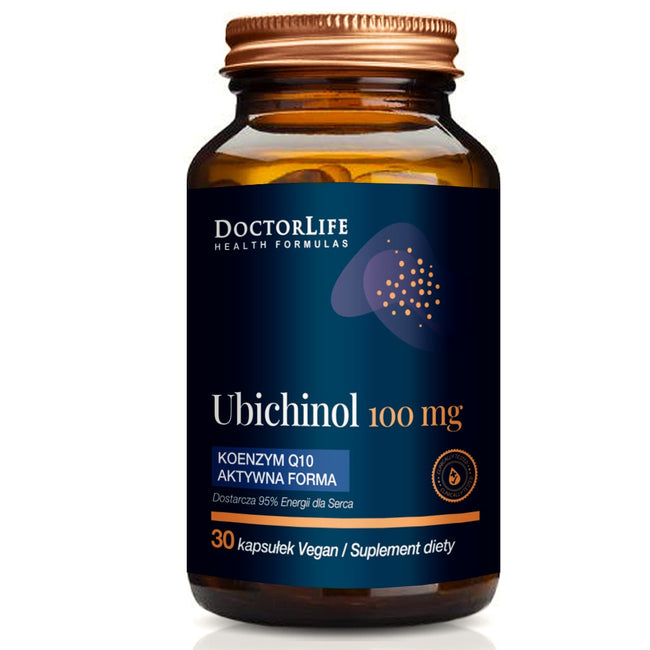 Doctor Life Ubichinol koenzym Q10 aktywna forma 100mg suplement diety 30 kapsułek