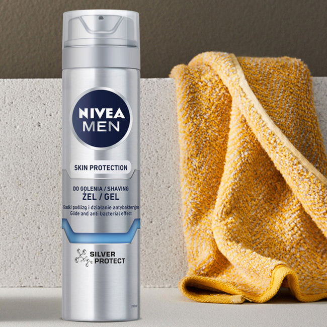 Nivea Men Skin Protection żel do golenia Silver Protect 200ml