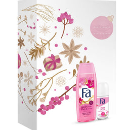 Fa Magic Oil Pink Jasmine / Pink Passion zestaw żel pod prysznic 250ml + antyperspirant w kulce 50ml