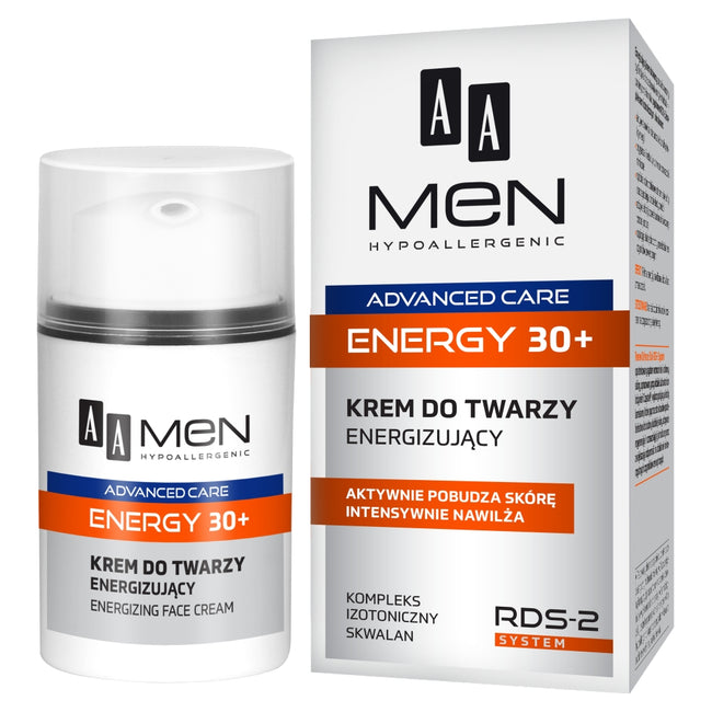 AA Men Advanced Care Energy 30+ krem do twarzy energizujący 50ml