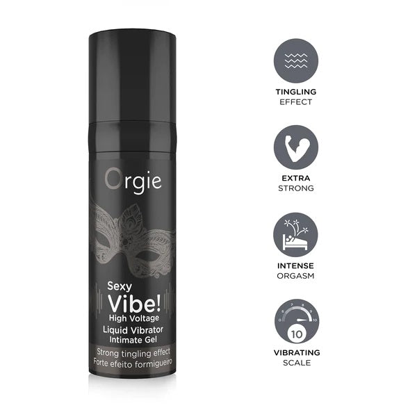 Orgie Sexy Vibe! Liquid Vibrator High Voltage wibrujący żel stymulujący 15ml