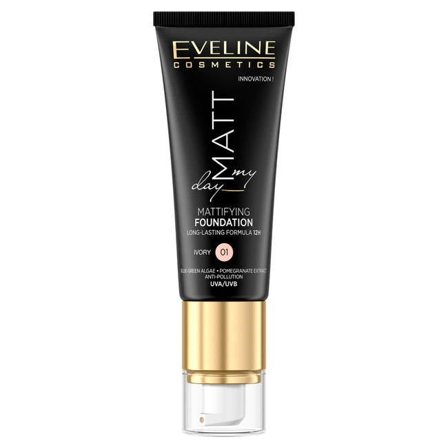 Eveline Cosmetics Matt My Day Mattifying Foundation matujący podkład do twarzy 01 Ivory 40ml