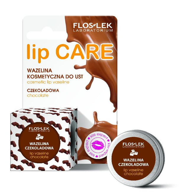 Floslek Lip Care wazelina kosmetyczna do ust czekoladowa 15g