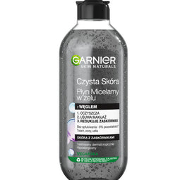 Garnier Czysta Skóra płyn micelarny w żelu z węglem 400ml