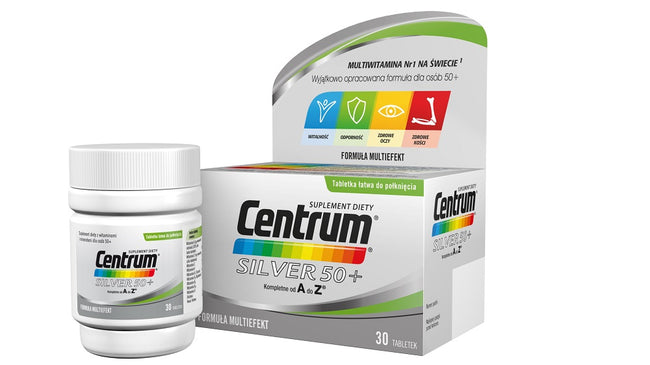 Centrum Silver 50+ witaminy suplement diety 30 tabletek