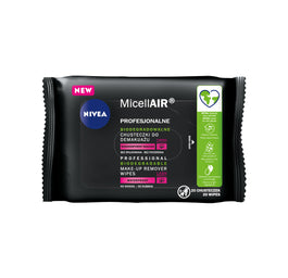 Nivea MicellAir profesjonalne biodegradowalne chusteczki do demakijażu 20szt