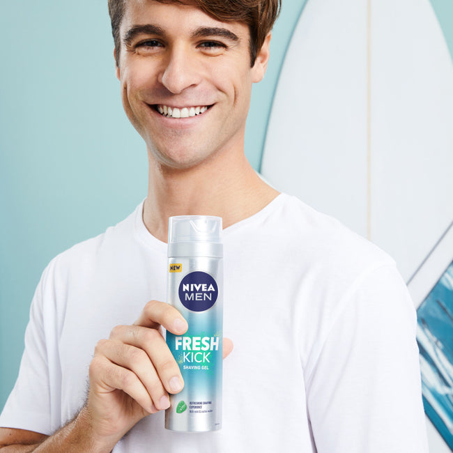 Nivea Men Fresh Kick odświeżający żel do golenia 200ml