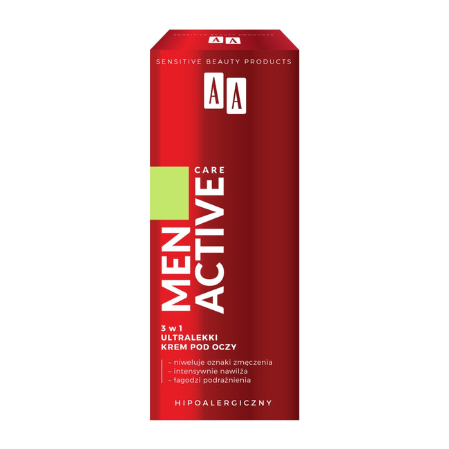 AA Men Active Care 3w1 ultralekki krem pod oczy 15ml
