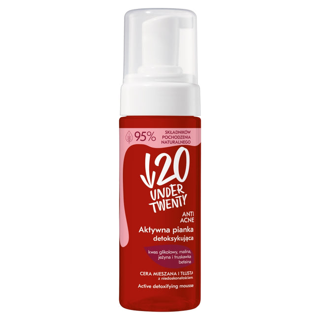 Under Twenty Anti Acne aktywna pianka detoksykująca 150ml