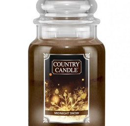 Country Candle Duża świeca zapachowa z dwoma knotami Midnight Snow 680g