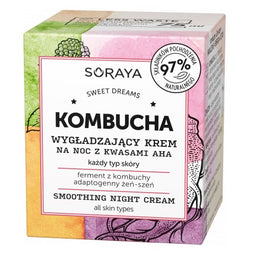Soraya Kombucha wygładzający krem na noc z kwasami AHA 75ml
