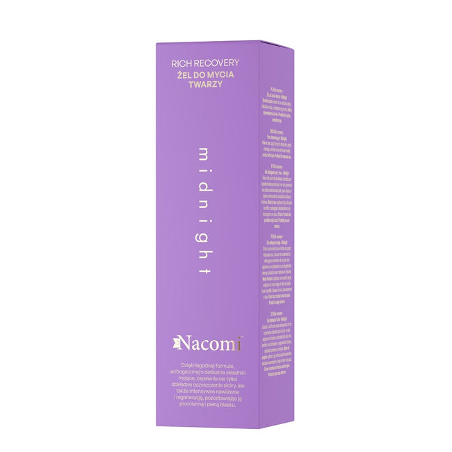 Nacomi Rich Recovery żel do mycia twarzy Midnight 140ml