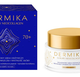 Dermika Luxury Neocollagen 70+ kolagenowy krem odżywczy do redukcji zmarszczek i wiotkości skóry na dzień i na noc 50ml
