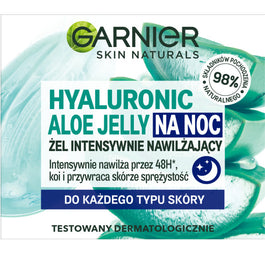 Garnier Hyaluronic Aloe Jelly żel intensywnie nawilżający do każdego typu cery na noc 50ml