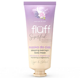 Fluff Sleeping Overnight Body Mask odżywczo-regenerująca maska do ciała Lawenda i Róża 150ml