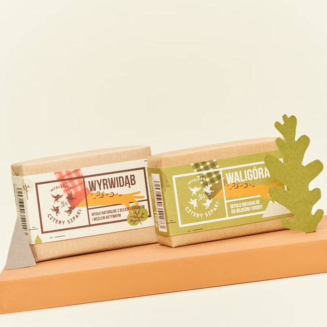 Mydlarnia Cztery Szpaki Mężny Duet: Wyrwidąb i Waligóra zestaw naturalnych mydeł 2x110g