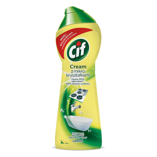 Cif Cream Lemon mleczko z mikrokryształkami do czyszczenia powierzchni 300g
