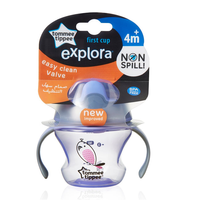 Tommee Tippee First Cup pierwszy kubek z uchwytami 4m+ Fioletowy 150ml