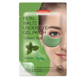 Purederm Petal Waltz Under Eye Gel Patch wegańskie płatki pod oczy Zielona Herbata 2szt.