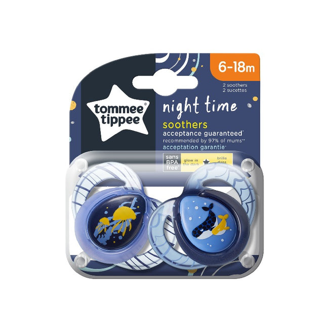 Tommee Tippee Night Time smoczek uspokajający 6-18m 2szt