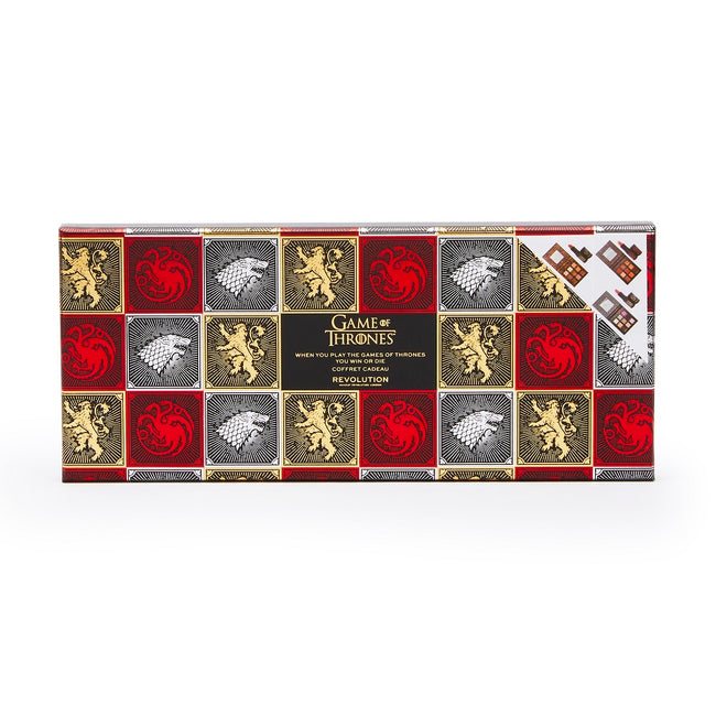 Makeup Revolution X Game of Thrones When You Play The Game Of Thrones You Win Or Die Set zestaw upominkowy z paletkami cieni i pomadkami do ust 6szt