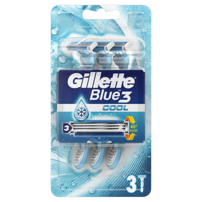 Gillette Blue 3 Cool jednorazowe maszynki do golenia dla mężczyzn 3szt