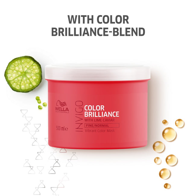 Wella Professionals Invigo Color Brilliance Vibrant Color Mask Fine/Normal maska do włosów cienkich i normalnych uwydatniająca kolor 500ml