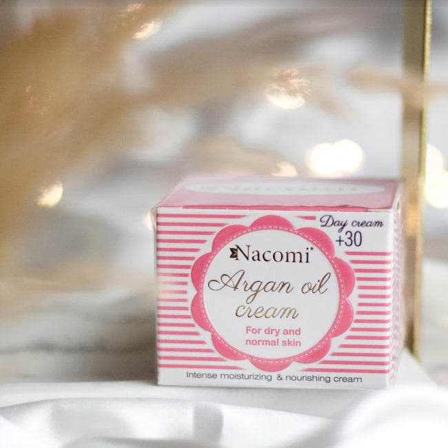 Nacomi Argan Oil Cream arganowy krem do skóry suchej i normalnej 30+ na dzień 50ml