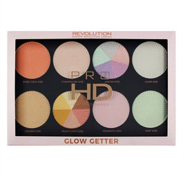 Makeup Revolution Pro HD Glow Getter Palette paleta rozświetlaczy do twarzy 32g