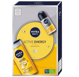 Nivea Men Active Energy zestaw żel pod prysznic 250ml + antyperspirant roll-on 50ml