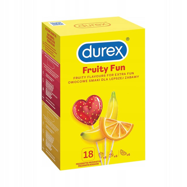 Durex Fruity Fun smakowe prezerwatywy 18 szt