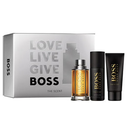 Hugo Boss The Scent For Man zestaw woda toaletowa spray 100ml + dezodorant spray 150ml + żel pod prysznic 100ml