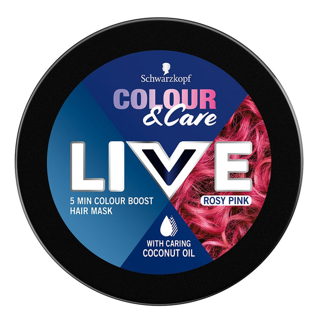 Schwarzkopf Live Colour&Care 5 minutowa koloryzująca i pielęgnująca maska do włosów Pink 150ml