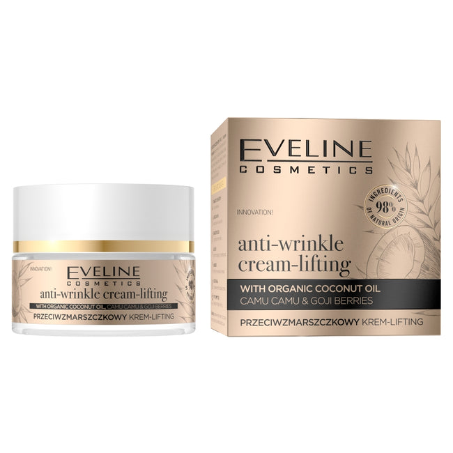 Eveline Cosmetics Organic Gold przeciwzmarszczkowy krem-lifting 50ml