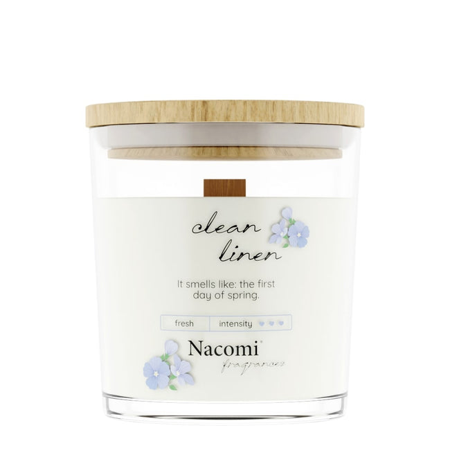 Nacomi Świeca sojowa Clean Linen 140g