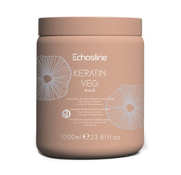 ECHOSLINE Keratin Veg regenerująca maska do włosów 1000ml