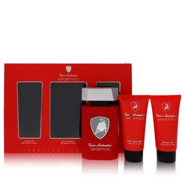 Tonino Lamborghini Sportivo zestaw woda toaletowa spray 125ml + balsam po goleniu 100ml + żel pod prysznic 100ml