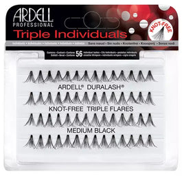 Ardell Triple Individuals zestaw 56 kępek rzęs Medium Black