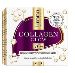 Lirene Collagen Glow przeciwzmarszczkowy krem naprawczy 70+ 50ml