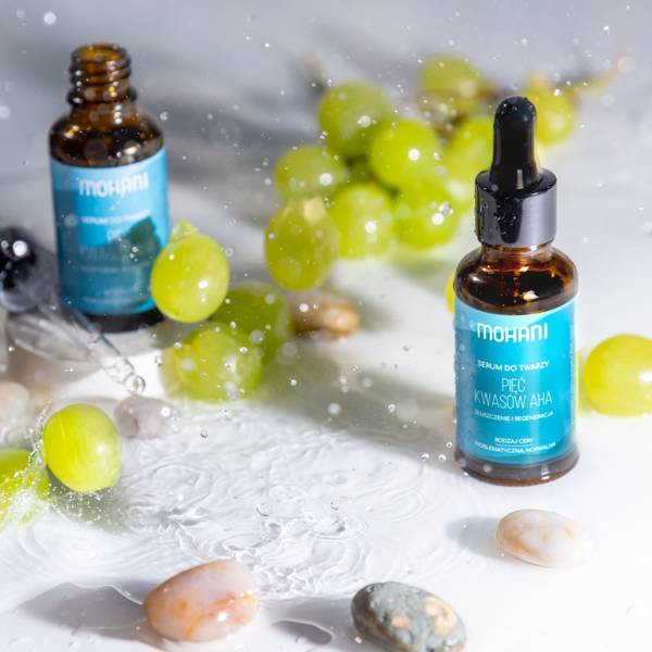 Mohani Regenerująco-złuszczające serum do twarzy Pięć Kwasów AHA 30ml